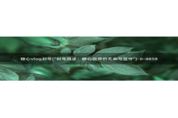 糖心vlog投稿收益：糖心vlog封号(\