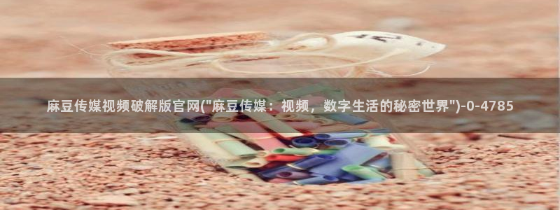 麻豆影视传媒官网app
